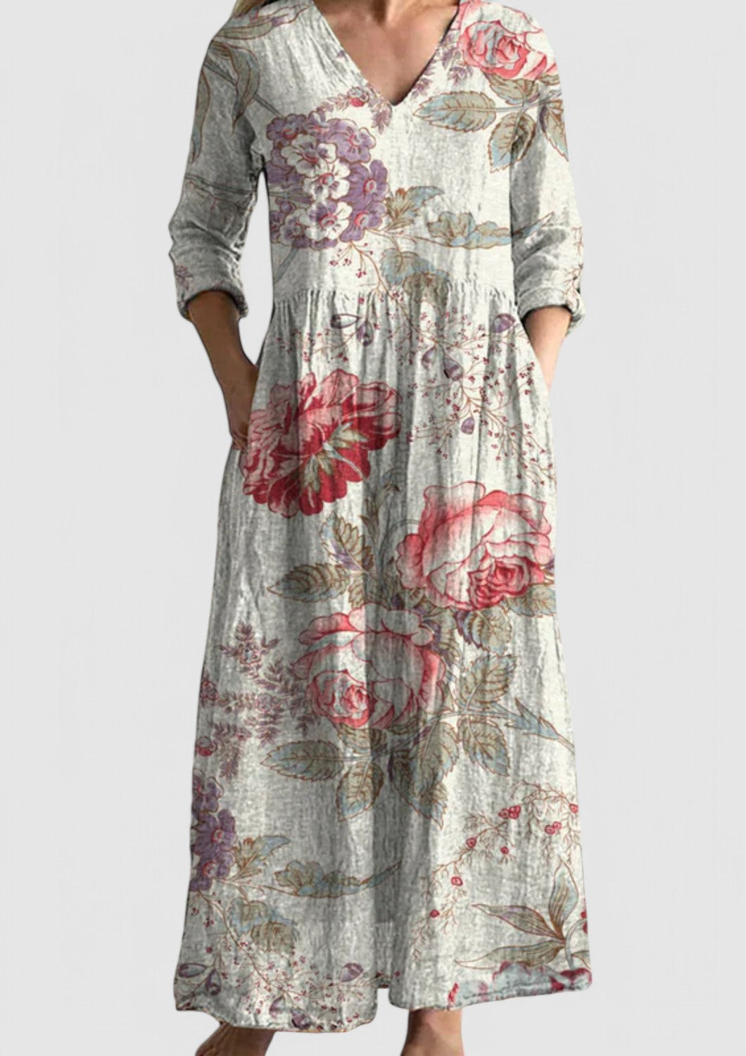 CM | Maxi vestido orquídea
