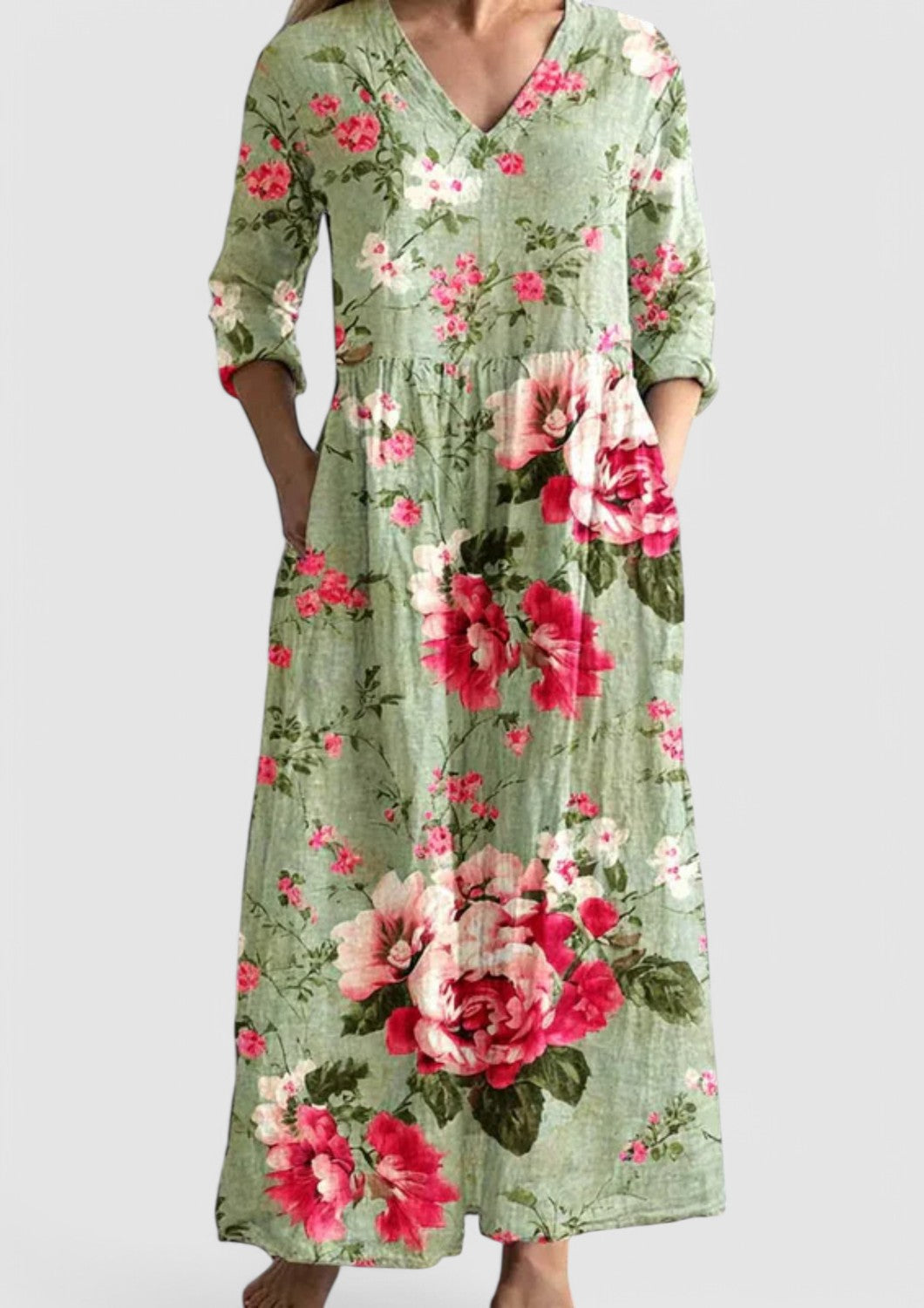 CM | Maxi vestido orquídea