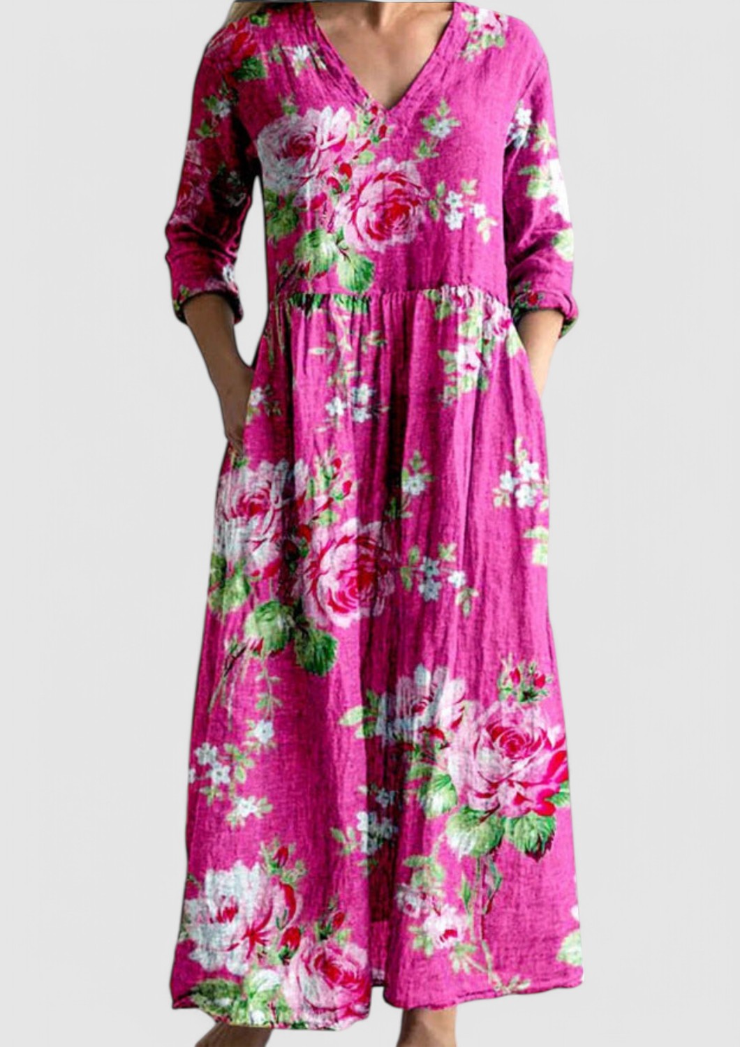 CM | Maxi vestido orquídea