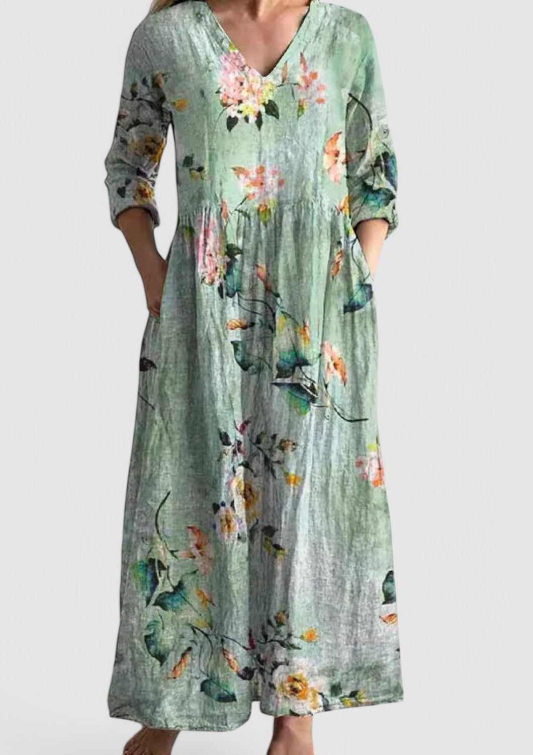 CM | Maxi vestido orquídea