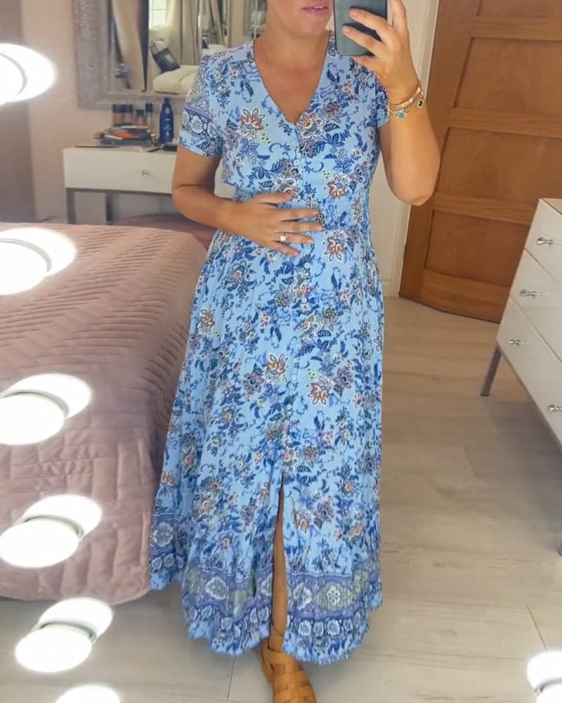 CM | Maxi vestido bohemio floral