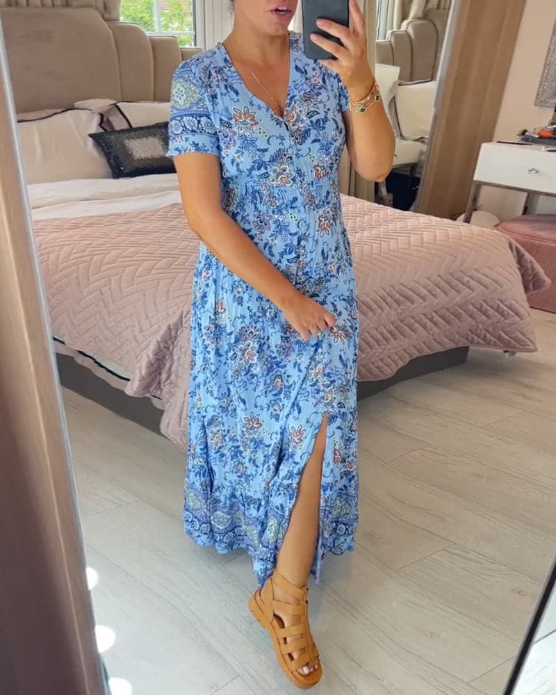 CM | Maxi vestido bohemio floral