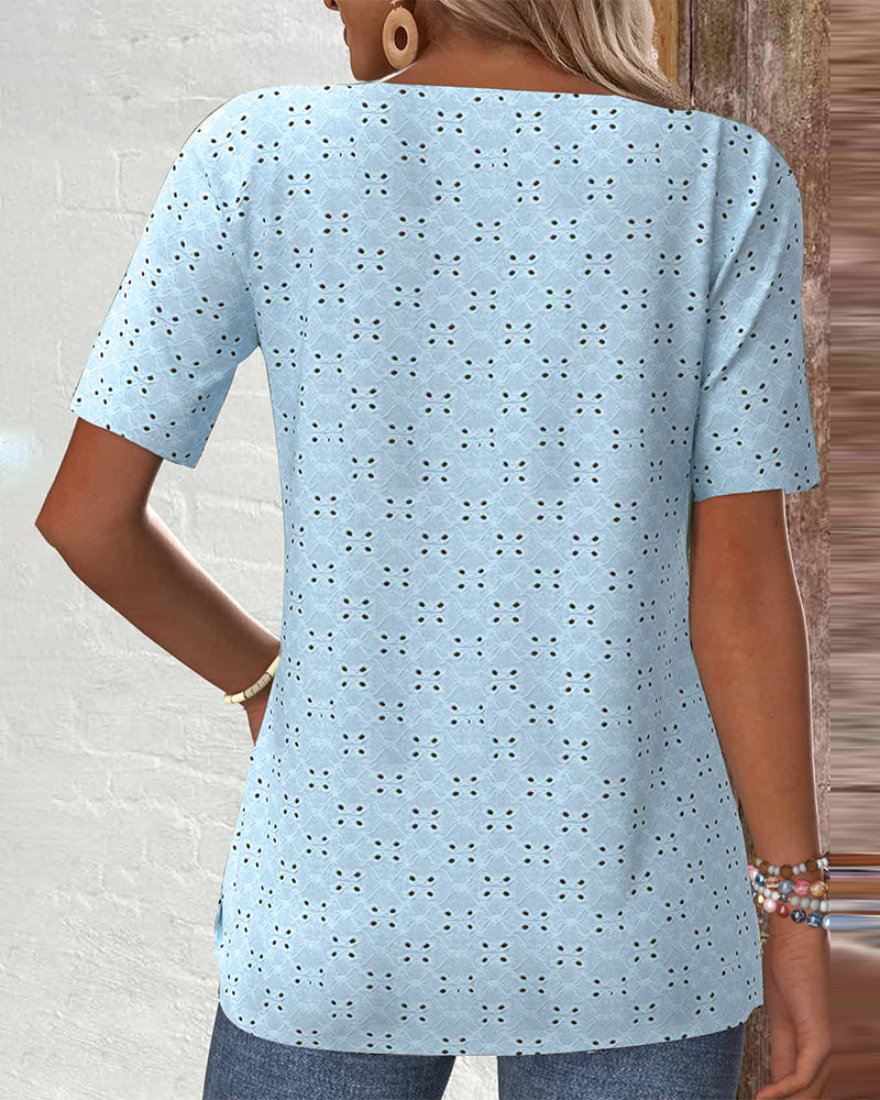 CM | Blusa Casual Unicolor Fruncida