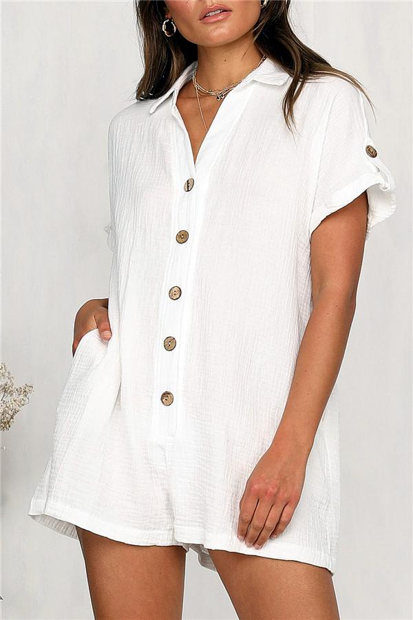 CM | Camisa monocolor con mangas recortadas Streetwear