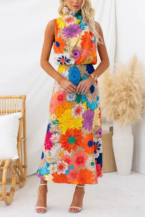 CM | Liora maxi vestido con estampado floral