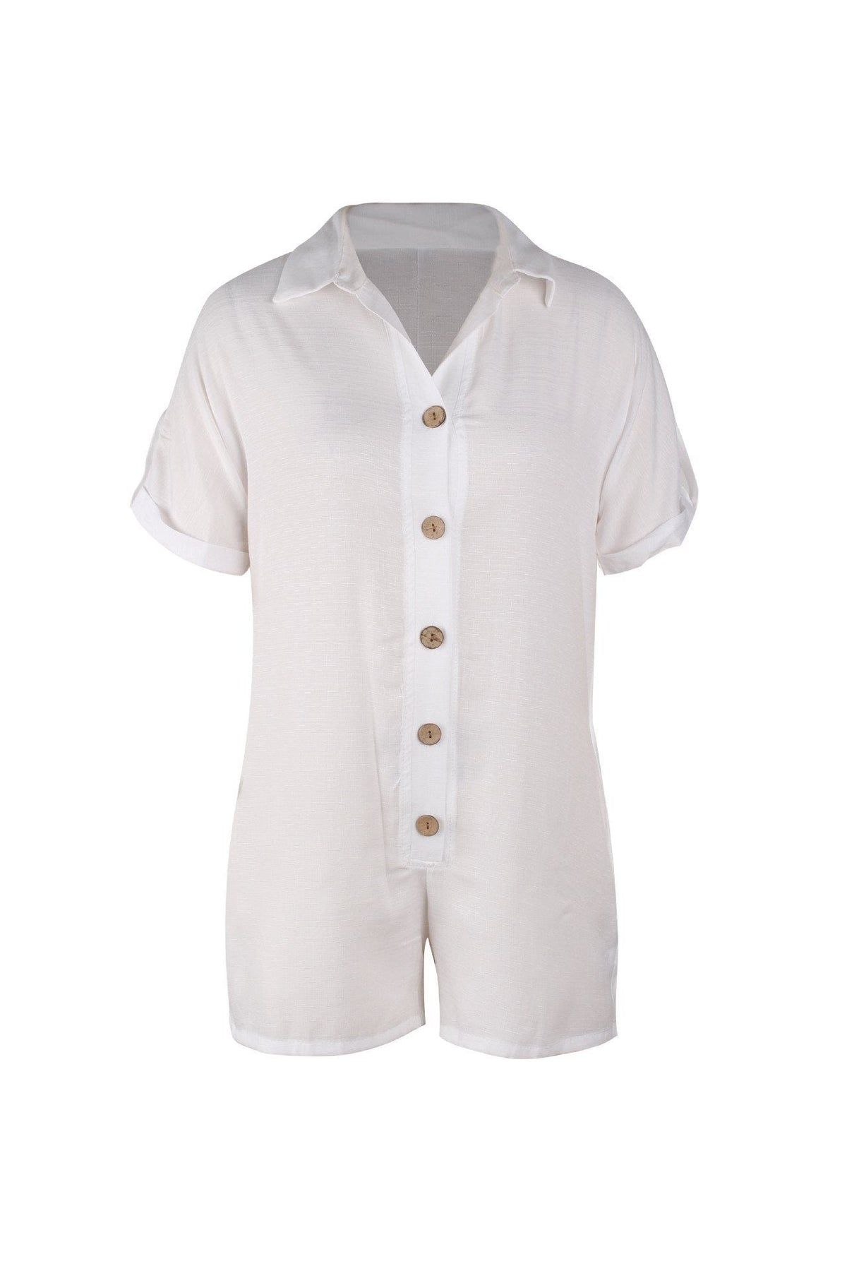 CM | Camisa monocolor con mangas recortadas Streetwear