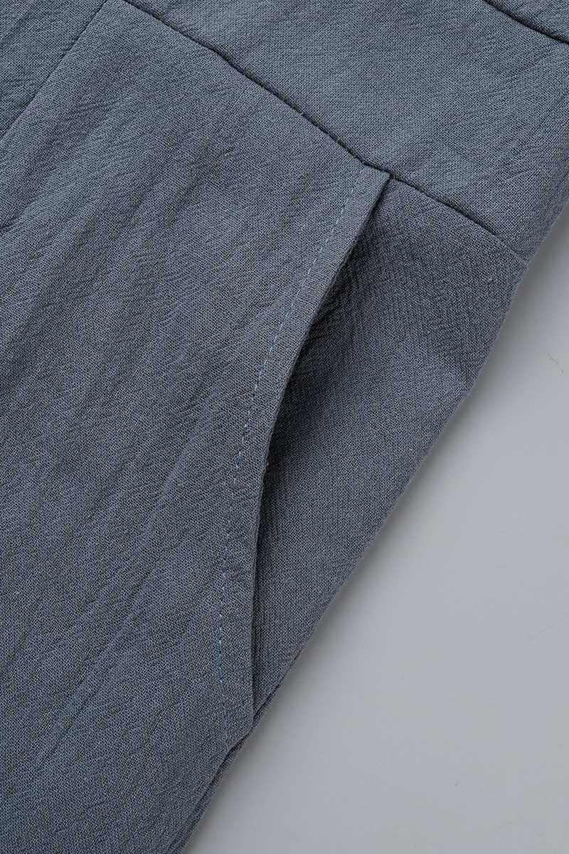CM | Casual Solid Buckle Square Collar Regular Jumpsuits (5 Colores)