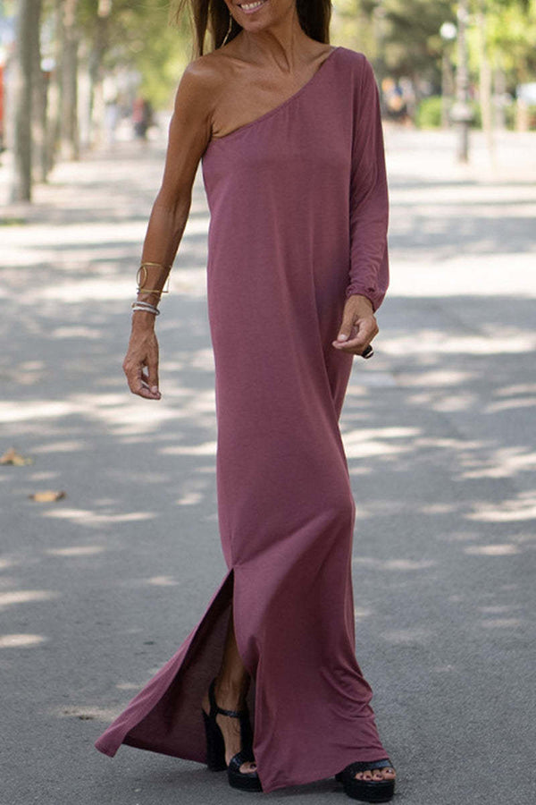 CM | Maxi Vestido con Hombros al Descubierto de Side To Side