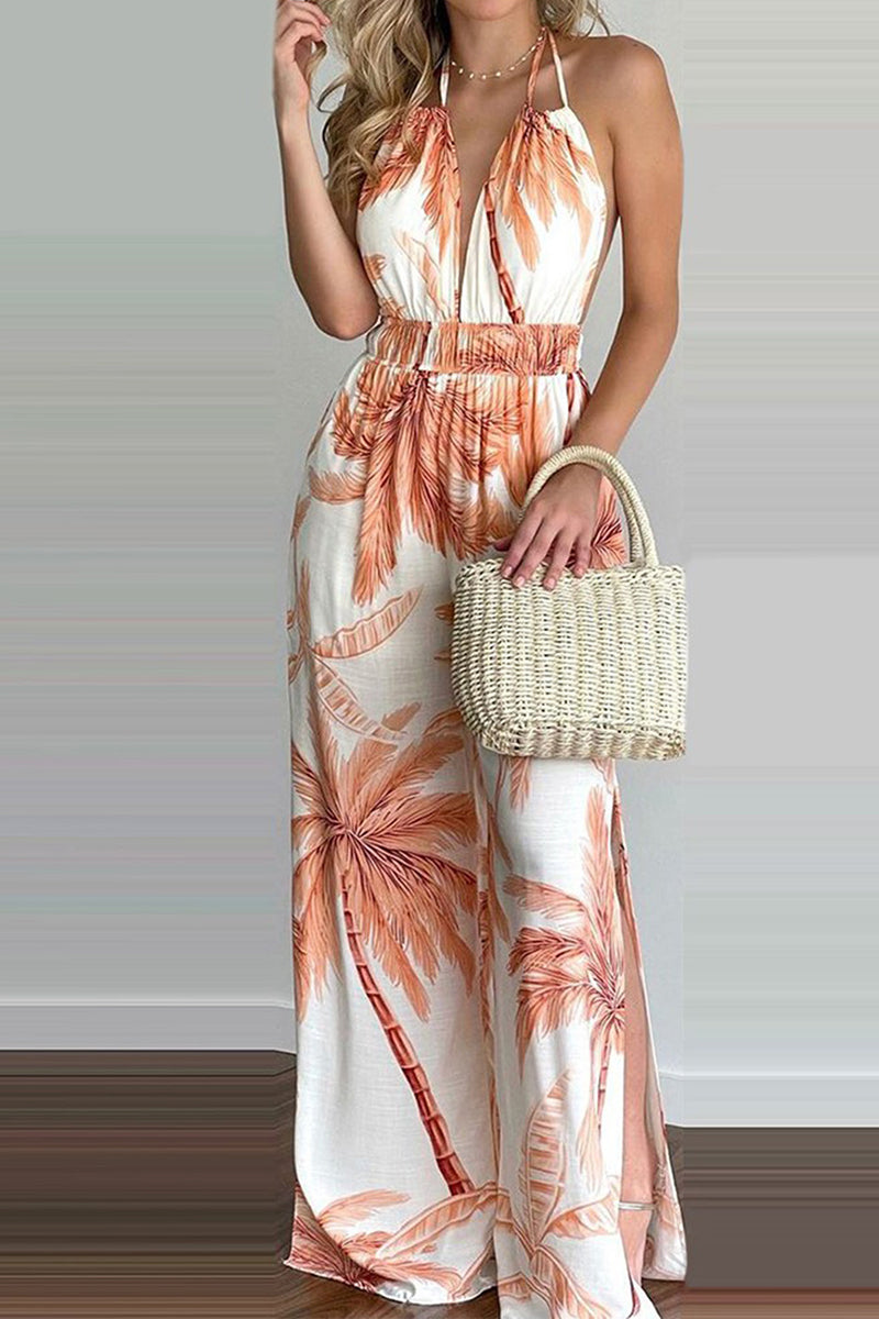 CM | Casual Simplicity Print Monos con tirantes sueltos (6 colores)