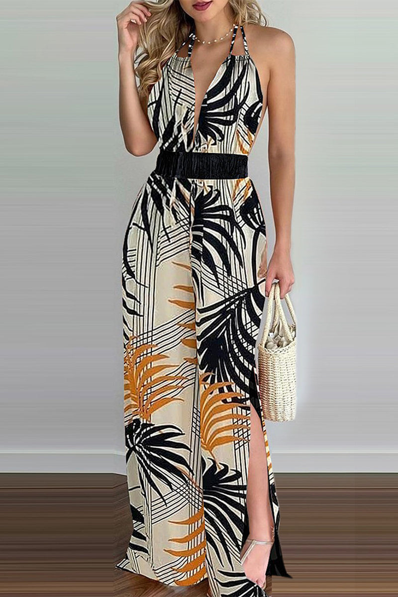 CM | Casual Simplicity Print Monos con tirantes sueltos (6 colores)