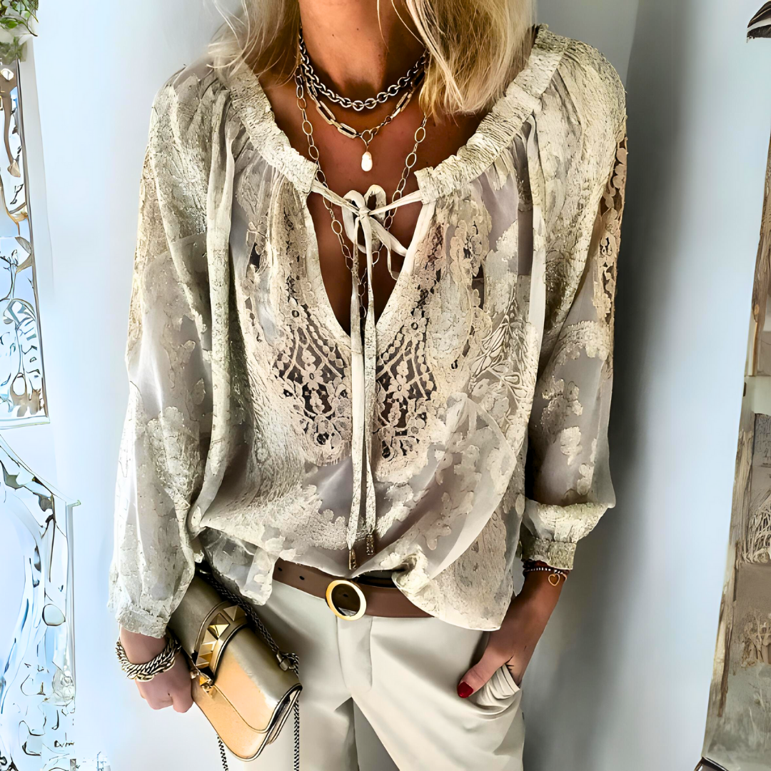 CM | Blusa boho de ganchillo para mujer