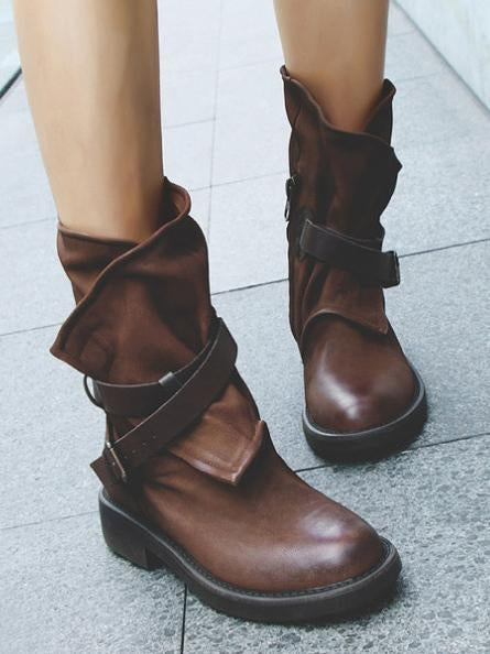 CM | Botines vintage con hebillas
