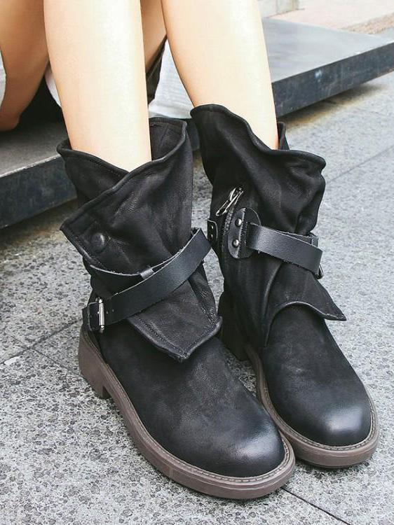 CM | Botines vintage con hebillas