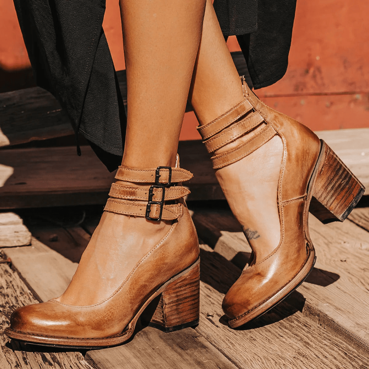 CM | tacones con triple hebilla