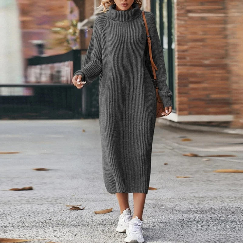 CM | elegante vestido largo de mujer jersey