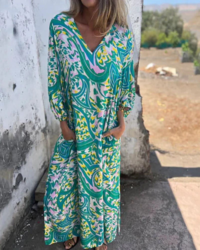 CM | Bohème maxi vestido