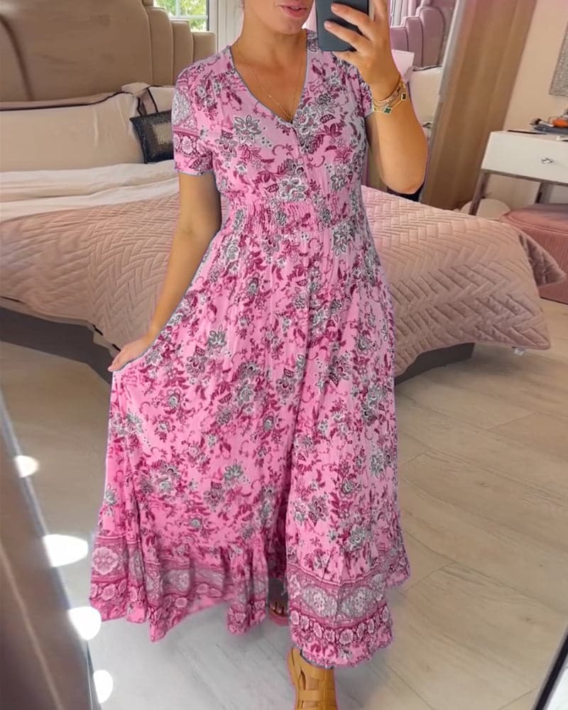 CM | Maxi vestido bohemio floral