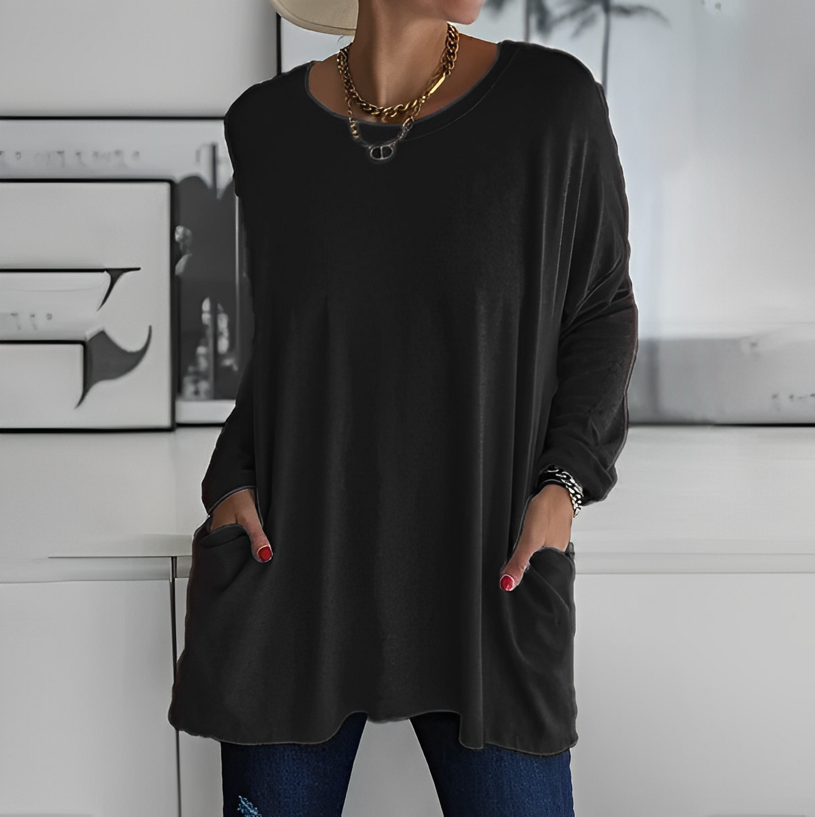 CM | Airy blusa de verano hecha de artesanía de alta calidad