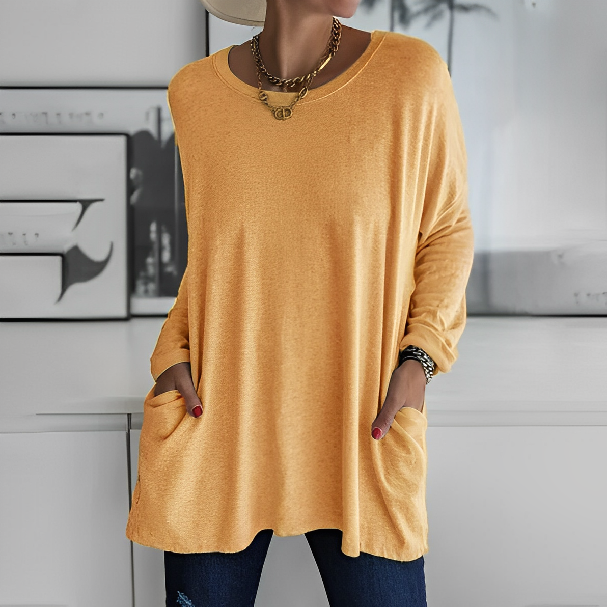 CM | Airy blusa de verano hecha de artesanía de alta calidad