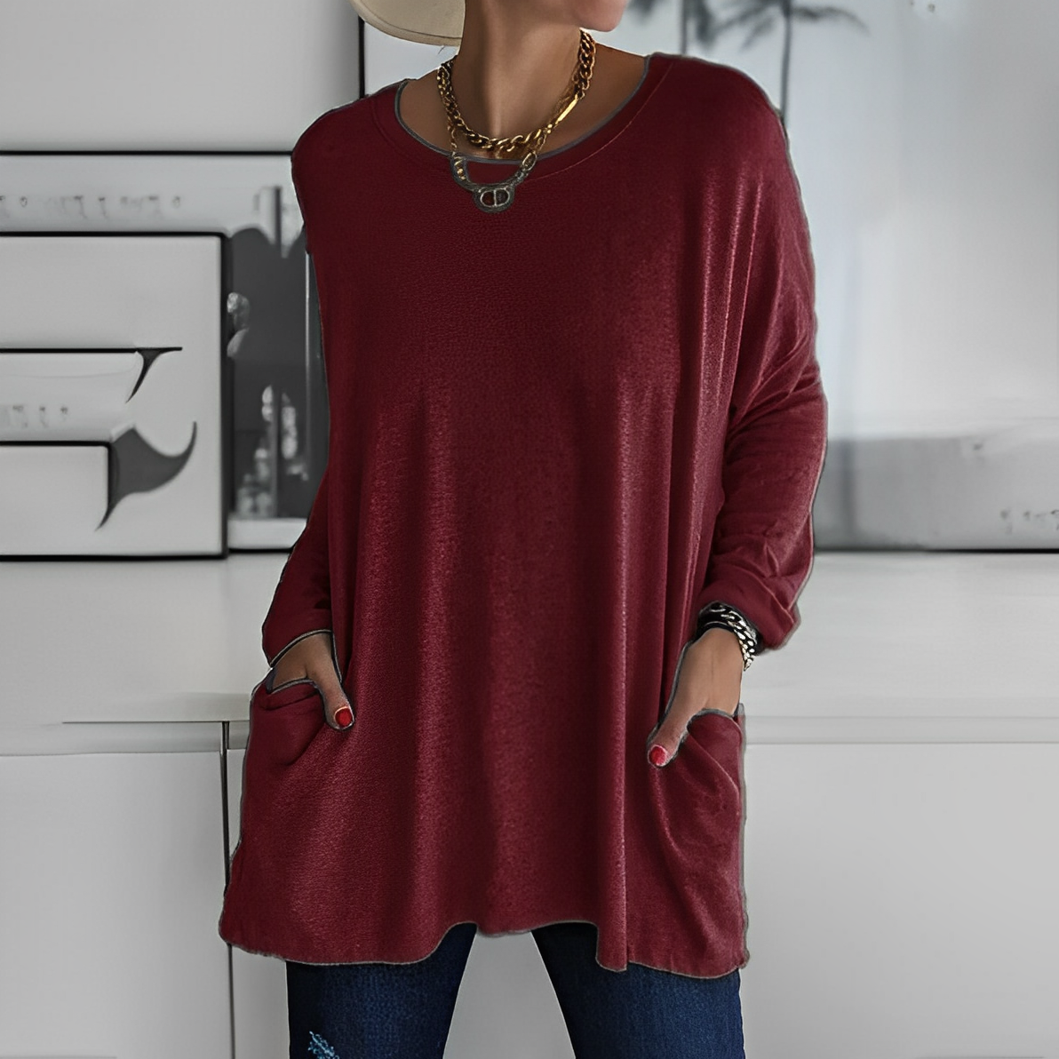 CM | Airy blusa de verano hecha de artesanía de alta calidad