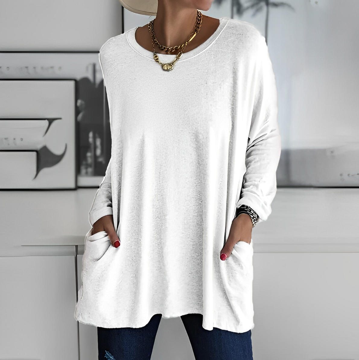 CM | Airy blusa de verano hecha de artesanía de alta calidad