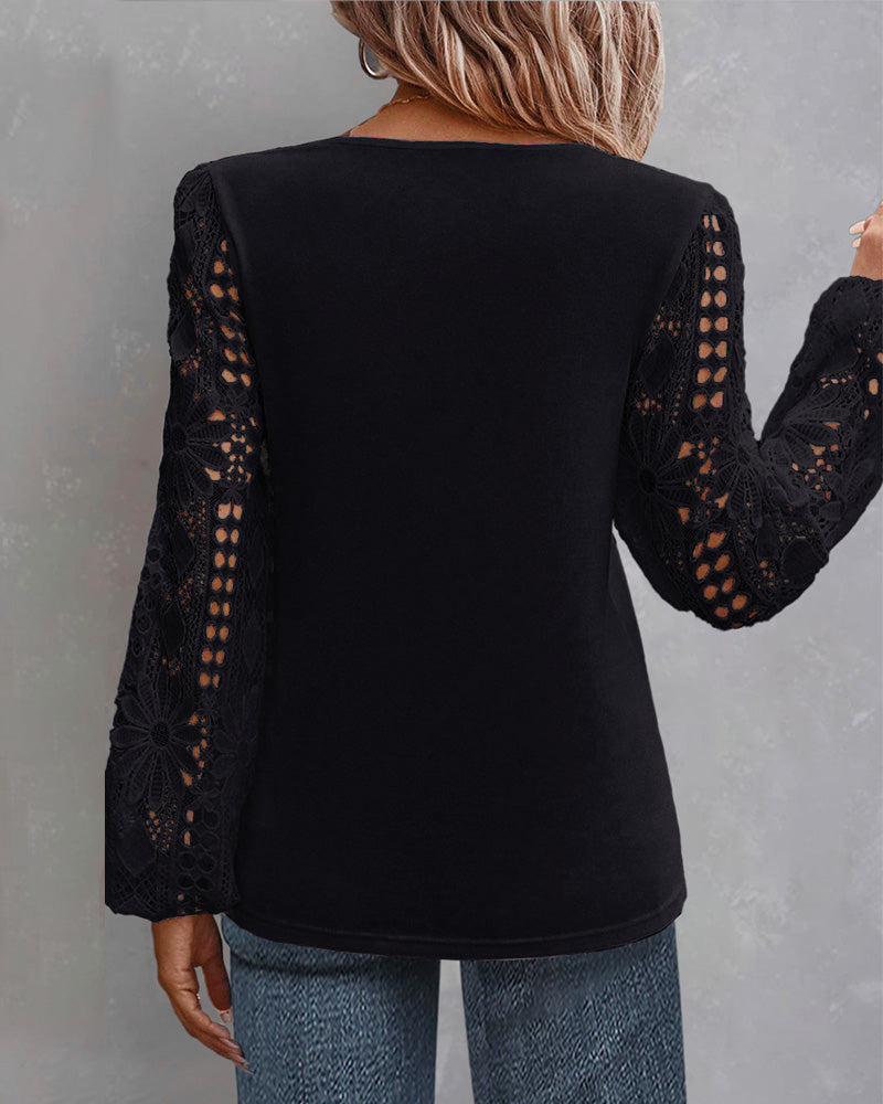 CM | Blusa casual con encaje
