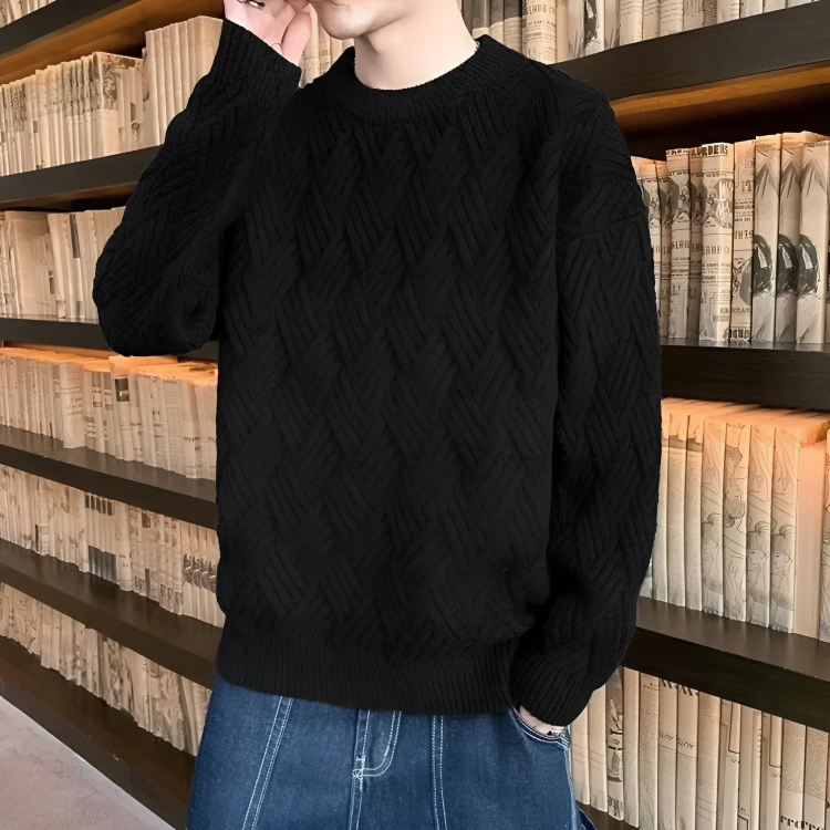 CM | Cálido y elegante jersey de punto para hombre