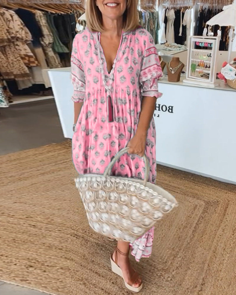 CM | Vestido maxi boho-chic