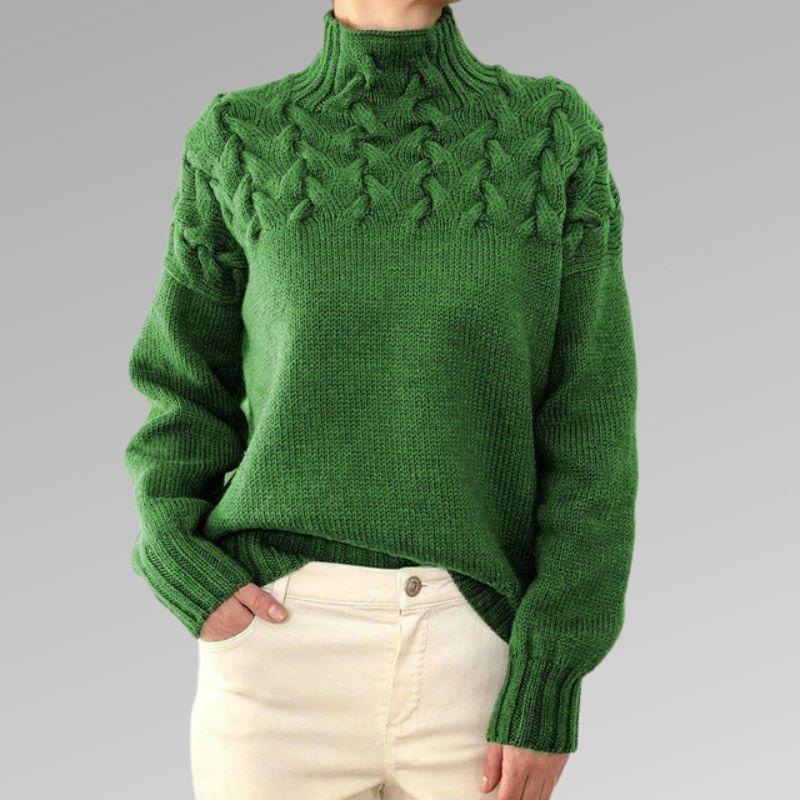 CM | Anya™ Elegante y cálido jersey de cuello alto