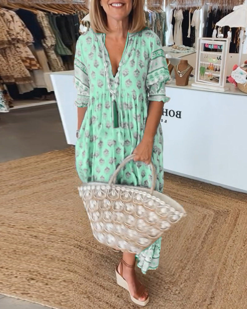 CM | Vestido maxi boho-chic