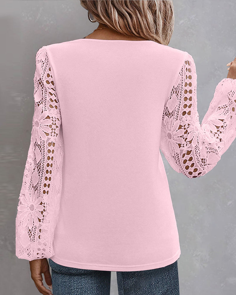 CM | Blusa casual con encaje