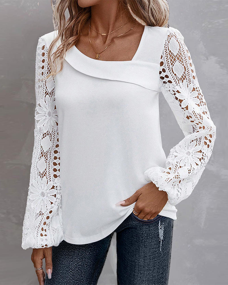 CM | Blusa casual con encaje