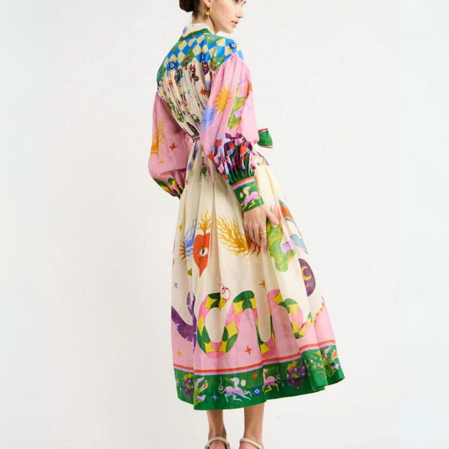 CM | llamativo y único vestido largo de mujer