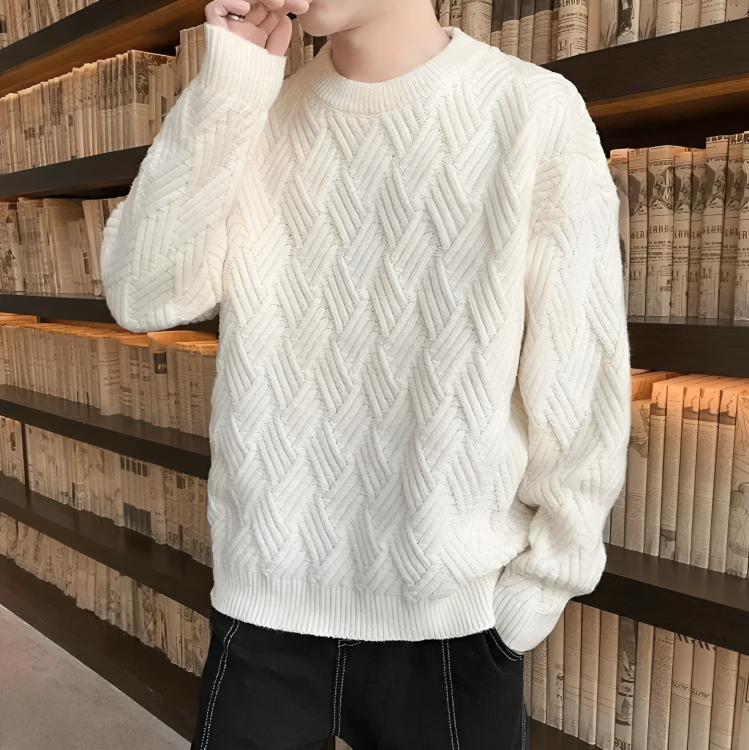 CM | Cálido y elegante jersey de punto para hombre