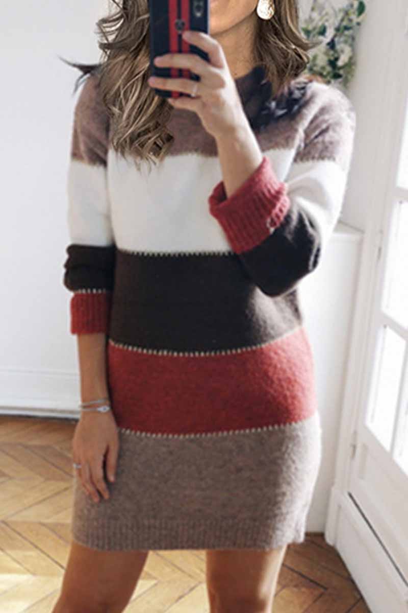 CM | Mini Vestido Casual Contraste (3 colores)