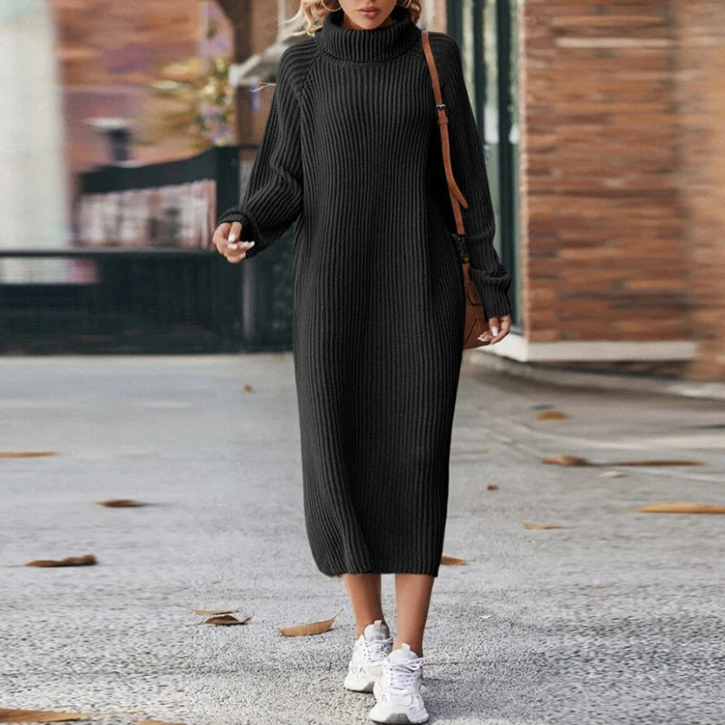 CM | elegante vestido largo de mujer jersey