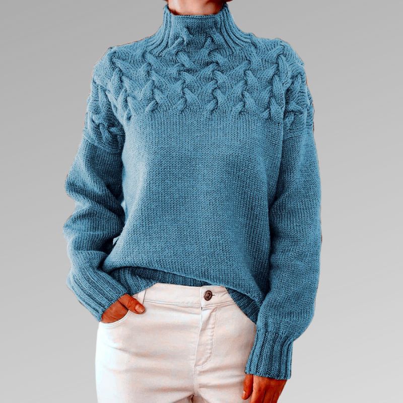 CM | Anya™ Elegante y cálido jersey de cuello alto