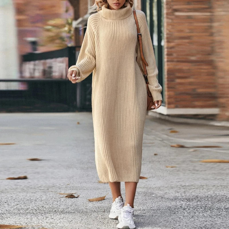 CM | elegante vestido largo de mujer jersey