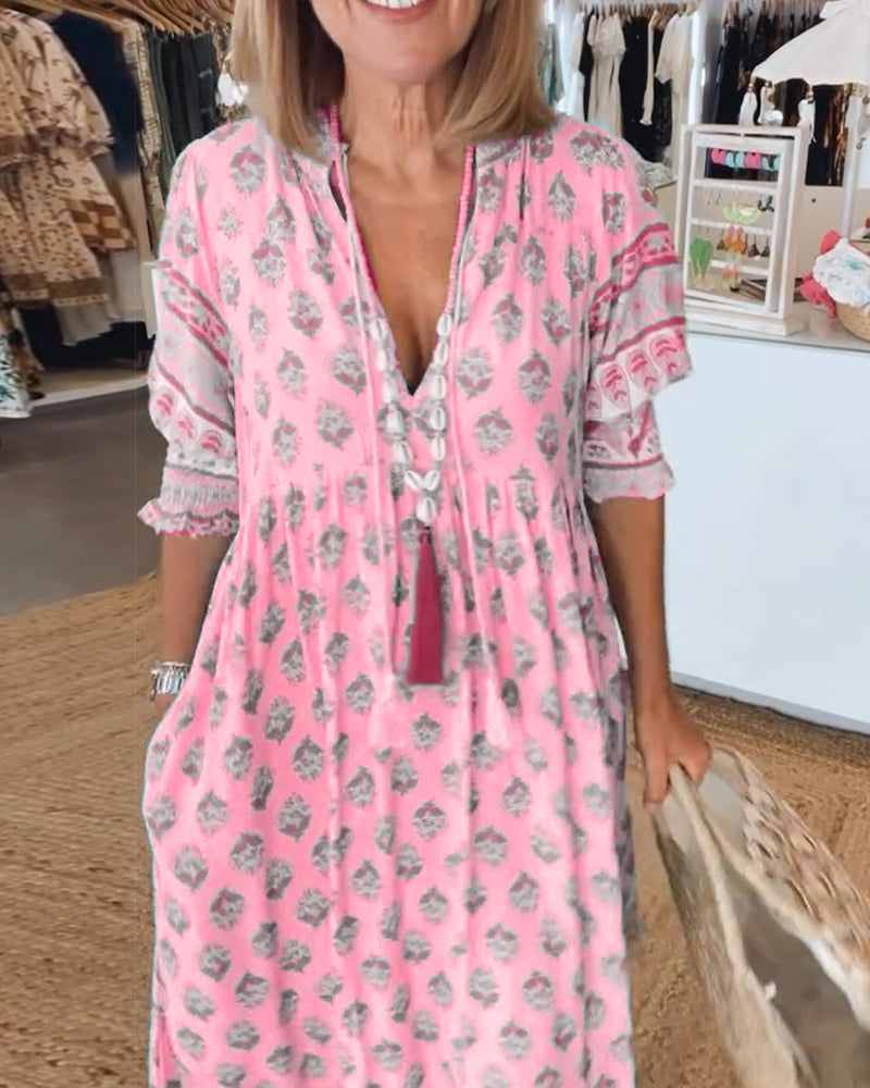 CM | Vestido maxi boho-chic