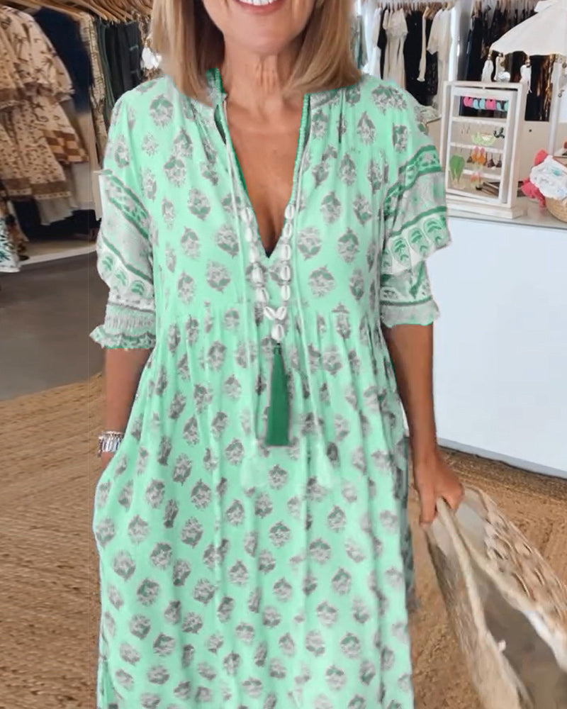 CM | Vestido maxi boho-chic
