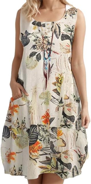 CM | Vestido midi floral de algodón con aire vintage