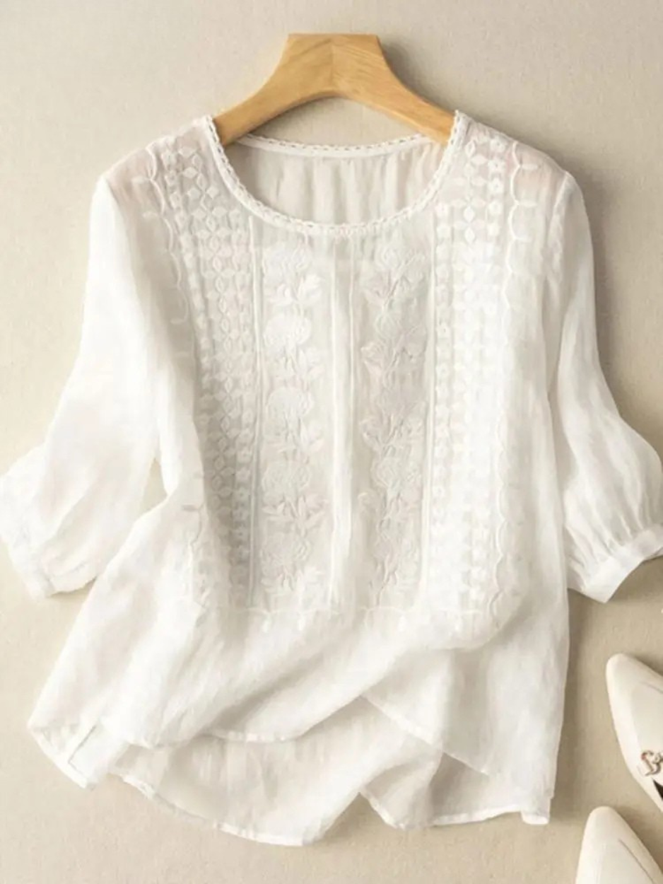 CM | Blusa boho bordada