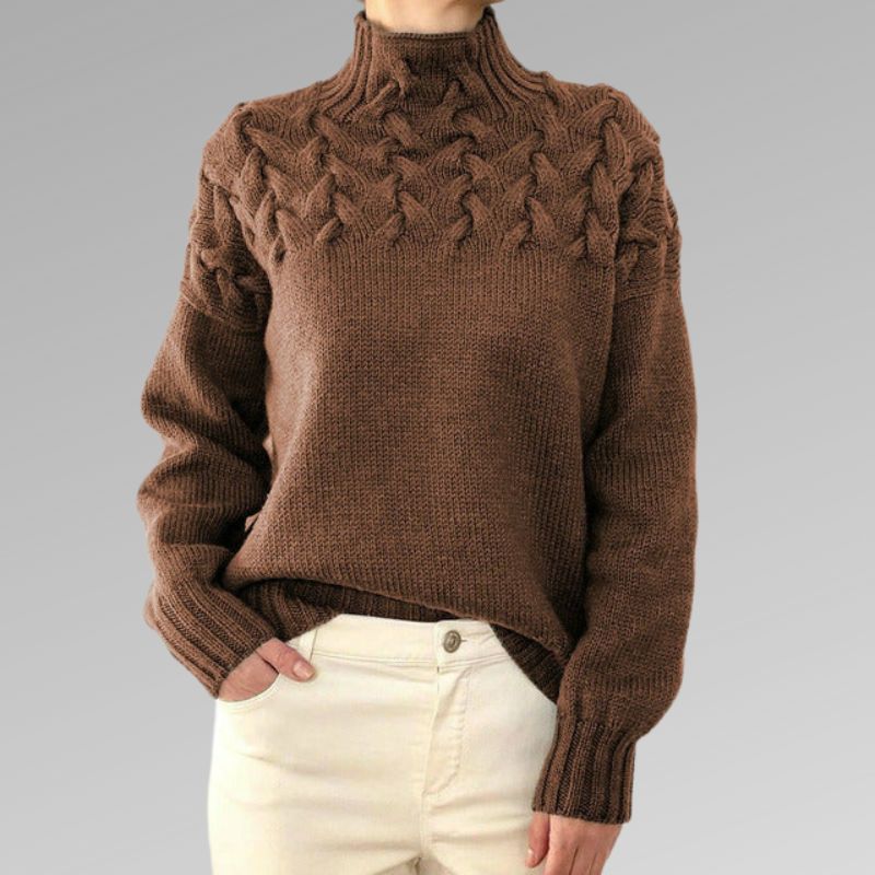 CM | Anya™ Elegante y cálido jersey de cuello alto