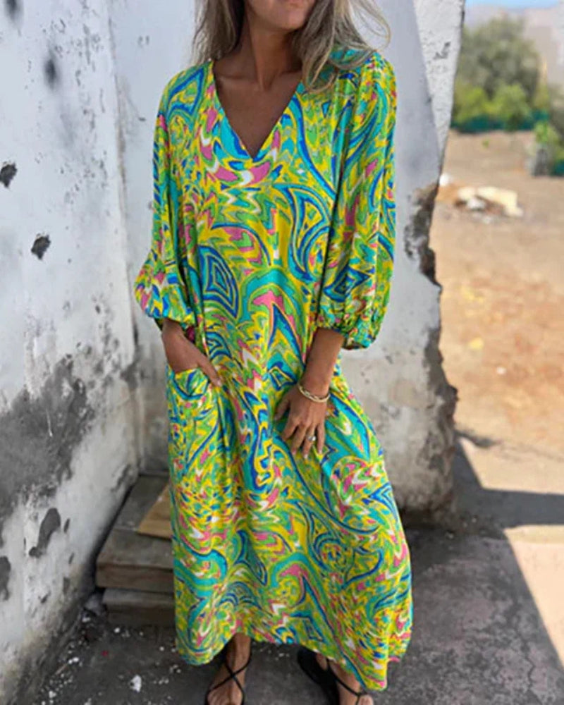 CM | Bohème maxi vestido