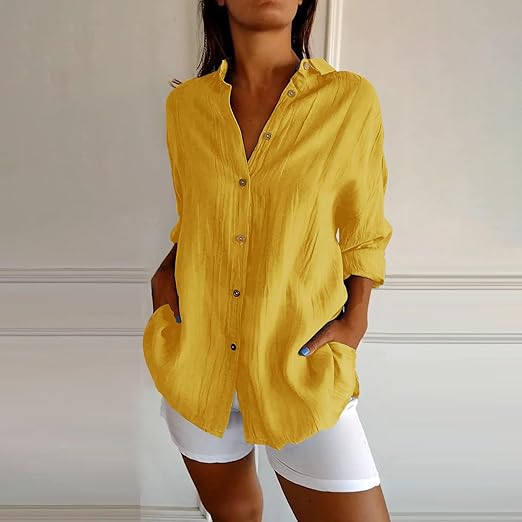 CM | Auberis - Blusa de algodón de alta calidad
