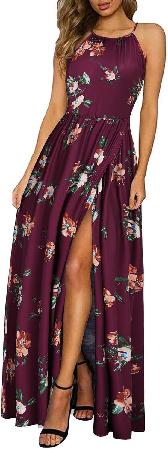 CM | maxi vestido halter con abertura