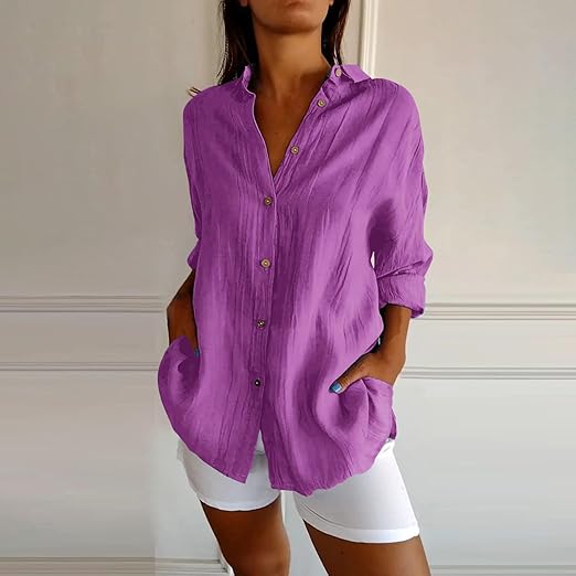 CM | Auberis - Blusa de algodón de alta calidad