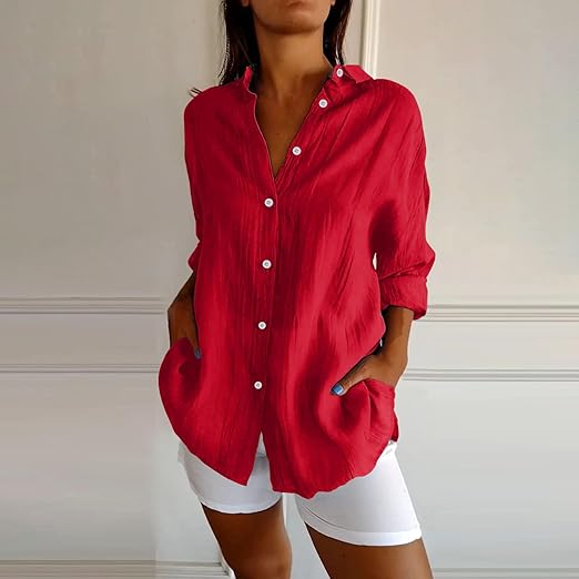 CM | Auberis - Blusa de algodón de alta calidad