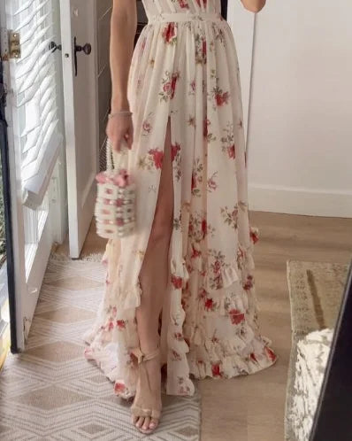 CM | Elegante maxi vestido floral