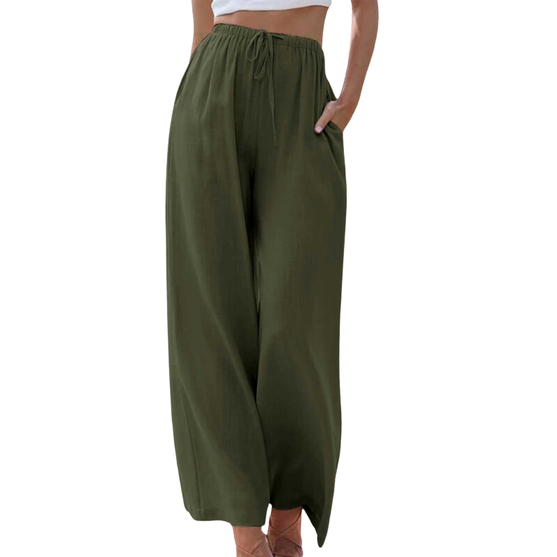 CM | Pantalones de cintura alta y pernera ancha